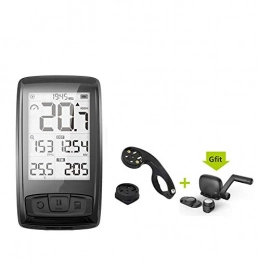 YUNJING Cycling Computer YUNJING Bicycle Cycling Computer Wireless Bicycle Speedometer Meilan M4 and S1 Taillights Tachometer Heart Rate Monitor cadence Speed Sensor Waterproof Stopwatch