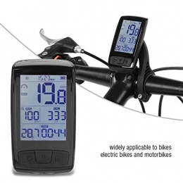ZHANGJI Accessories ZHANGJI Bicycle speedometer-USB Rechargeable Wireless Bicycle Computer Cycling Biketer LCD Display Bluetooth Connect with Bicycle Speedometer