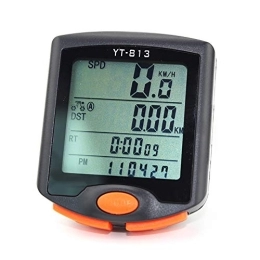 Zjcpow Accessories Zjcpow Cycling Speedometer MTB Bike Code Wireless Stopwatch Luminous Waterproof Riding Odometer Bicycle Computer (Color : Orange, Size : One size)