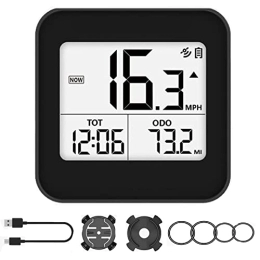 ZTBGY Accessories ZTBGY Bicycle Speedometer, GPS Wireless Bike Bicycle Computer Speedometer Odometer Cycling Speed Meter Stopwatch Pedometer with LCD Display Automatic Wake-up, for Tracking Distance Speed Time