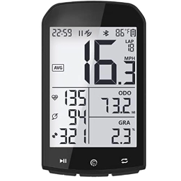ZTBGY Wireless Bluetooth ANT Bike Speedometer,professional Smart GPS Code Meter Rainproof Bicycle Speedometer Odometer Cycling Speed Meter Stopwatch Pedometer with LCD Display Automatic Wake-up