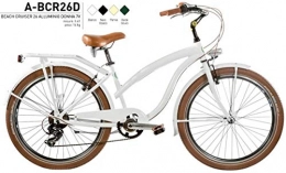 Cicli Puzone Bici Bici Alluminio Misura 26 Donna City Bike Beach Cruiser Lucida 7V Art. A-BCR26D