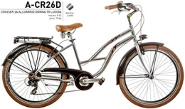 Cicli Puzone Bici Bici Alluminio Misura 26 Donna City Bike Cruiser Lucida 7V Art. A-CR26D