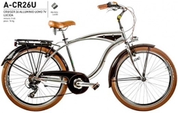 Cicli Puzone Bici Bici Alluminio Misura 26 Uomo City Bike Cruiser Lucida 7V Art. A-CR26U