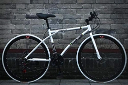 Aoyo Bici 26-Inch Strada Biciclette, 24 velocità bici Moutain telaio in acciaio alto tenore di carbonio, Strada della bicicletta da corsa, ruote di biciclette (Color : A)