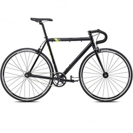 Fuji Bici 700 C Fixie Fuji Track Comp Track Single Speed Bike, nero / verde, 56 centimetri