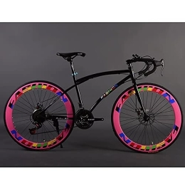 HAOANGZHE Bici Bicicletta a velocità variabile per adulti con barra curva da 26 pollici, 21-30 velocità, bicicletta da strada per uomo e donna, bicicletta a colori per studenti a una ruota
