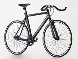 Black fixie Bici da strada Bicicletta con cambio fisso in alluminio, velocità singola, sistema flip flop sulle ruote
