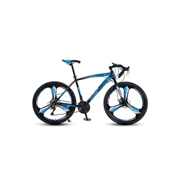  Bici da strada Bicycles for Adults Aluminum Alloy Road Bike 26-inch 24and 27-Speed Road Bicycle Dual Disc Brakes Road Bikes Ultra-Light Racing Bicycile (Color : Blue, Size : 24)