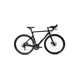  Bici da strada Bicycles for Adults Professional Racing Bike 22 Speed Adult Bike Carbon Fiber Frame Road Bike (Color : Black, Size : Medium)