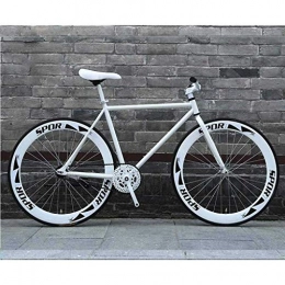 HongLianRiven Bici BMX bicicletta della strada, 26 pollici biciclette, Stripped Indietro Fixie Brake System, acciaio al carbonio Telaio, Strada di corsa della bicicletta, uomini e donne adulti 7-10 ( Color : E )