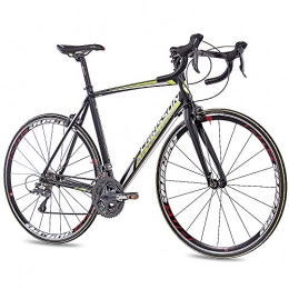 CHRISSON Bici CHRISSON - Bicicletta da corsa da 28", con cambio Shimano Claris a 24 marce, colore: nero, Rahmenhöhe: 59 cm