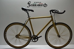 Cicli Ferrareis Bici da strada Cicli Ferrareis Bici Bicicletta Fixed Bike Single Speed Bici Scatto Fisso Gold Alluminio Personalizzabile
