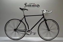 Cicli Ferrareis Bici Cicli Ferrareis Fixed 28 Bici Bicicletta Single Speed Scatto Fisso Nera e Bianca Personalizzabile