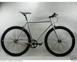 Cicli Ferrareis Bici Cicli Ferrareis Fixed bike single speed bici scatto fisso silver e nero personalizzabile