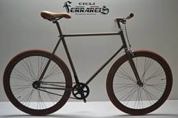 Cicli Ferrareis Bici da strada Cicli Ferrareis Fixed Scatto Fisso Vintage Single Speed Marrone Personalizzabile