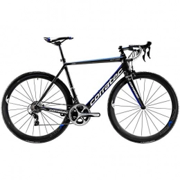 Corratec Bici Corratec CCT EVO Ultegra Di2 - Bicicletta da corsa a 11 velocità, 52 / 36, colore: nero, blu