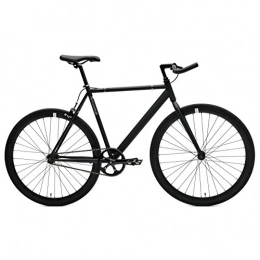 critici cicli Classic Fixed-Gear Single-Speed Track Bike con Barre Pursuit Bullhorn, Unisex, 1884, Matte Black