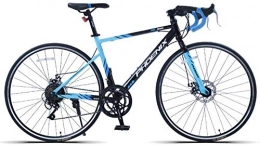 CXY-JOEL Bici CXY-JOEL Bici da Strada da 27, 5 Pollici Bicicletta da Corsa a Velocità Variabile in Acciaio Al Carbonio 700C da Corsa per Uomo e Donna-14 Velocità Blu