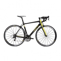 Eastway Bici da strada Eastway R 1.0 - Bicicletta da Corsa Uomo, in Carbonio, Nero (Black / Yellow), L