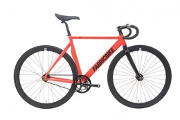 FabricBike Bici fabricbike Air 3 K- bicicletta Fixie, pignone Fisso, Fixed Gear, Single Speed, Telaio Alluminio, forcella Carbonio, 8.3 kg CA, Air 3K rosso, S-49