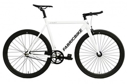 FabricBike Bici FabricBike Light – Fixed Gear Bicicletta, Single Speed Fixie Completa mozzo, Telaio in Alluminio e Forcella, Ruote 28, 4 Colori, 3 Dimensioni, 9.45 kg (Taglia M) (S-50cm, Light Pearl White)