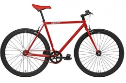 FabricBike Bici da strada FabricBike - Original Collection, Hi-Ten acciaio, bicicletta Fixed Gear, Single Speed, Urban Commuter, 8 colori e 3 misure, 10 kg (rosso e nero, L-58 cm)