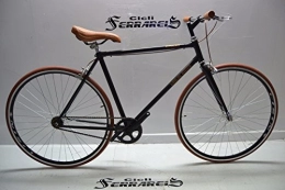 Cicli Ferrareis Bici da strada Fixed 28 Bici Single Speed Bicicletta Scatto Fisso Nero Marrone Personalizzabile