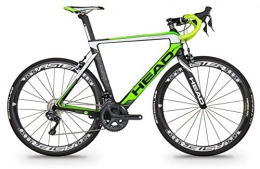 HEAD Bici da strada Head - Bicicletta mod. I – Speed VI, con ruote da 28", colore: nero opaco e verde, L