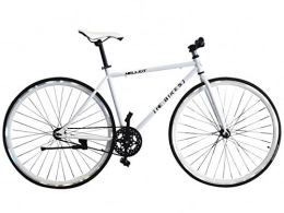 Helliot Bikes Bici da strada Helliot Bikes Fixie Tribeca H17, Bicicletta Singola velocit Unisex, Bianco, Standard