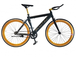 Helliot Bikes Bici da strada Helliot Bikes Light Seed VII, Bici Fixie Unisex-Adult, Dorato / Nero, M-L