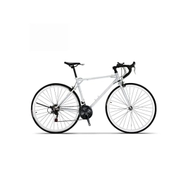 HESND Bici HESND zxc Biciclette per adulti Bicicletta da strada Retro Sport di fondo Auto 21 velocità Bent Manubrio Maschio e Femmina Studente (colore: bianco)
