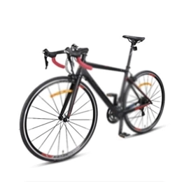 IEASE Bici da strada IEASEzxc Bicycle Carbon Fiber Road Bike Professional Competition Ultra Light Competition Broken Wind 700c (Color : Rouge, Size : Orange)