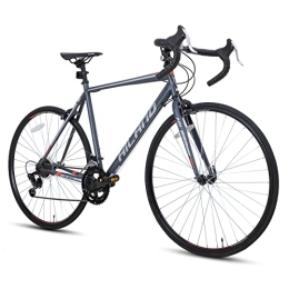 ivil Bici IVIL HILAND - Bicicletta da corsa 700c, 28 pollici, telaio in acciaio con cambio Shimano a 12 marce, colore blu, freno a morsetto, da corsa e da uomo, taglia M