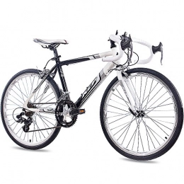 Unbekannt Bici da strada KCP Runny Bicicletta per ragazzi, 24" (61 cm), in alluminio con cambio Shimano da 14G, colore bianco / nero 2016