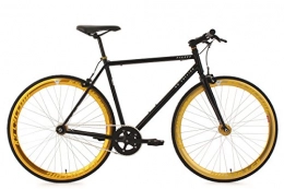 KS Cycling Bici da strada KS Cycling Fixie Fitnessbike 28“ Pegado Nero-Oro 53 cm