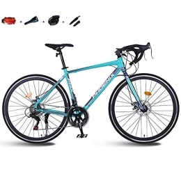 LILIS Mountain Bike MTB Mountain Bike Strada Uomo Biciclette 14 velocità 26 Pollici Ruote for Donne Adulte (Color : Blue)