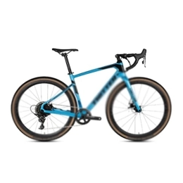  Bici da strada Mens Bicycle Road Bike 700C Cross Country 11 Speed 40C tire for Hydraulic Brake Derailleur (Color : Black, Size : 11_48CM) (Blue 11_48CM)