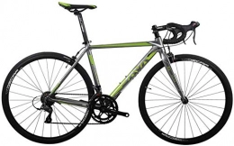 MOSHANG Bici MOSHANG Bici da Strada, Bici in Alluminio su Strada in Lega, Bici da Corsa, City Bike pendolarismo, Facile da Usare, Confortevole e Resistente (Color : Green, Size : 16 Speed)