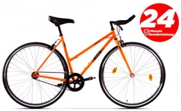 Pegas Bici da strada P-Bike City Bike 2 marce 28 pollici Vintage Retro Bull (arancione, 50)