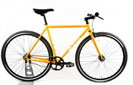 SONA Bikes Bici SONA Original Single Speed Fixed Gear | Urban Commuter City Fixie Bike | Progettato e costruito a mano a Dublino | Mozzo per bici Flip Flop | Ruota fissa e ruota libera, Arancione, Small 52cm