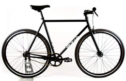 SONA Bikes Bici da strada SONA Original Single Speed Fixed Gear | Urban Commuter City Fixie Bike | Progettato e costruito a mano a Dublino | Mozzo per bici Flip Flop | Ruota fissa e ruota libera, Nero opaco, Large 58cm
