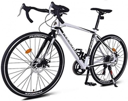 LIYONG Bici Super speed speed bike!14 velocit circuito bici da corsa telaio in alluminio bici da corsa bici da corsa adulto unisex freni a disco bici da corsa bicicletta 700 * 23C pneumatico bianco-bianca-SD010