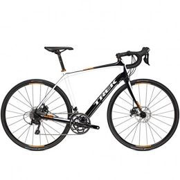 Trek Bici TREK Domane 4.3 Disc, in fibra di carbonio, per bici da corsa, 2015, Nero Bianco Arancione, RH 56