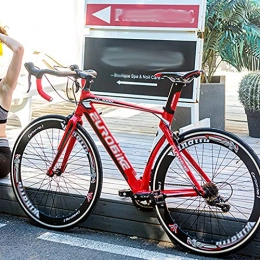 WANYE Bici WANYE Biciclette XC700 14 / 16 velocità Bici da Strada 700C Ruote Bici da Strada Bici con Freno a Doppio Disco red-16 Speed