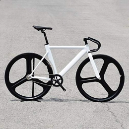 WND Bici WND Fixed Gear Bike 52cm 700C Telaio in   Lega di Alluminio Muscolare Bici da Pista per Bici, Bianco, 52cm (165cm-185cm)