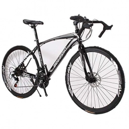 WSJ Mountain bike a velocità variabile bicicletta adulto maschio e femmina studenti piegati biciclette 21 accelerato mountain bike, nero