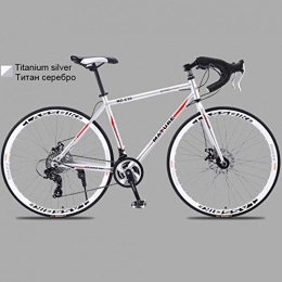 XZM Bici da Strada in Lega di Alluminio 21 Bicicletta da Strada 27and30speed Bici da Strada Sabbia a Due Dischi Bicicletta Ultraleggera, 21 velocitࠠ S
