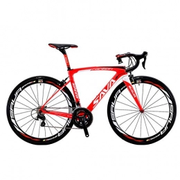 Zhangxaiowei Bici Zhangxaiowei Bici da Strada 700C Bici da Strada T800 Bici da Corsa Interamente in Fibra di Carbonio Shimano 105 R7000 Dimensioni Bici da Corsa (44cm / 48cm / 50cm / 52cm / 54cm), Rosso