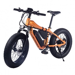 SHOE Bici elettriches 20 '' Electric Mountain Bike Rimovibile di Alta capacità agli Ioni di Litio (48V 500W), Bici Elettrica 21 Speed ​​Gear Tre modalità Operative, Giallo